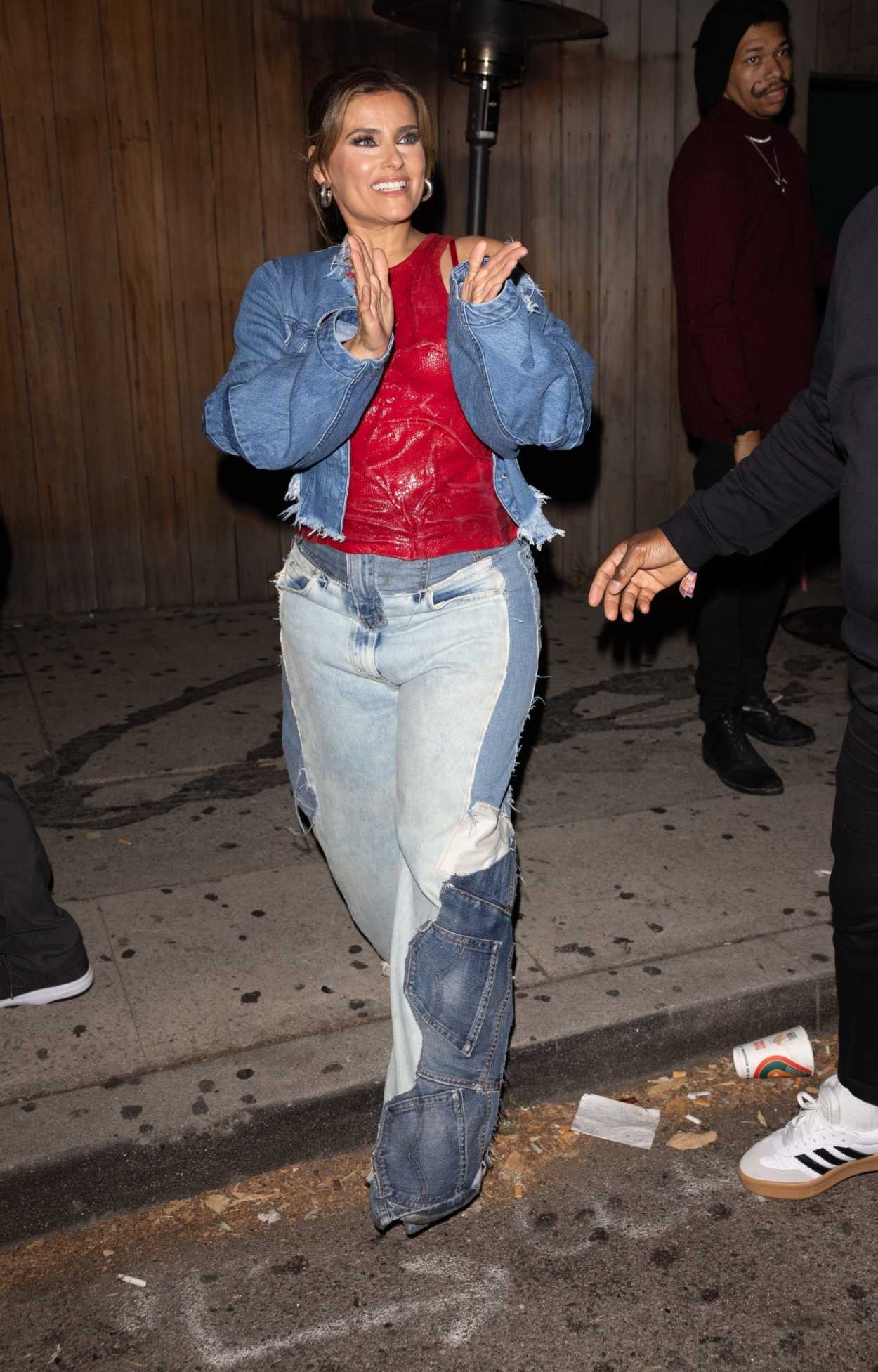 Nelly Furtado in a Red Top