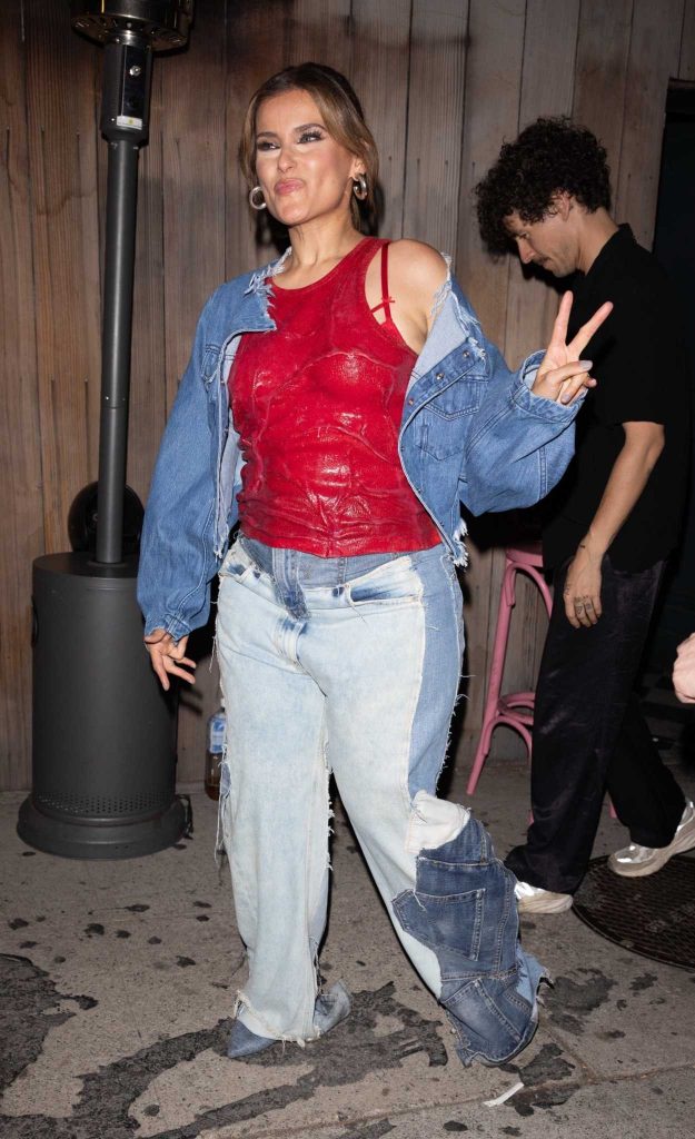 Nelly Furtado in a Red Top