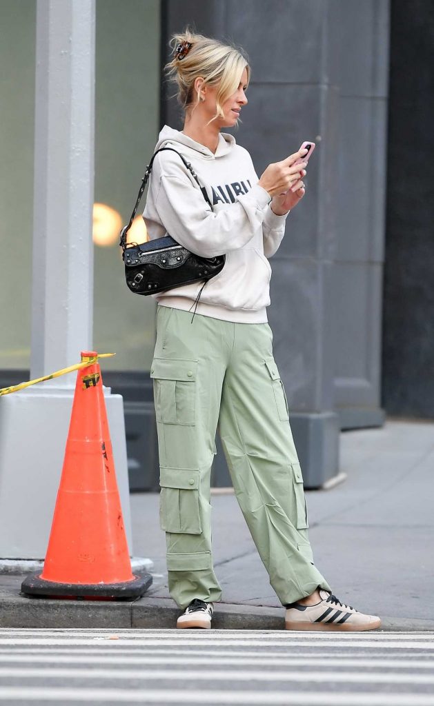 Nicky Hilton in an Olive Pants