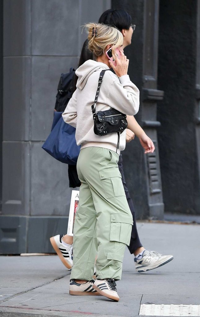 Nicky Hilton in an Olive Pants