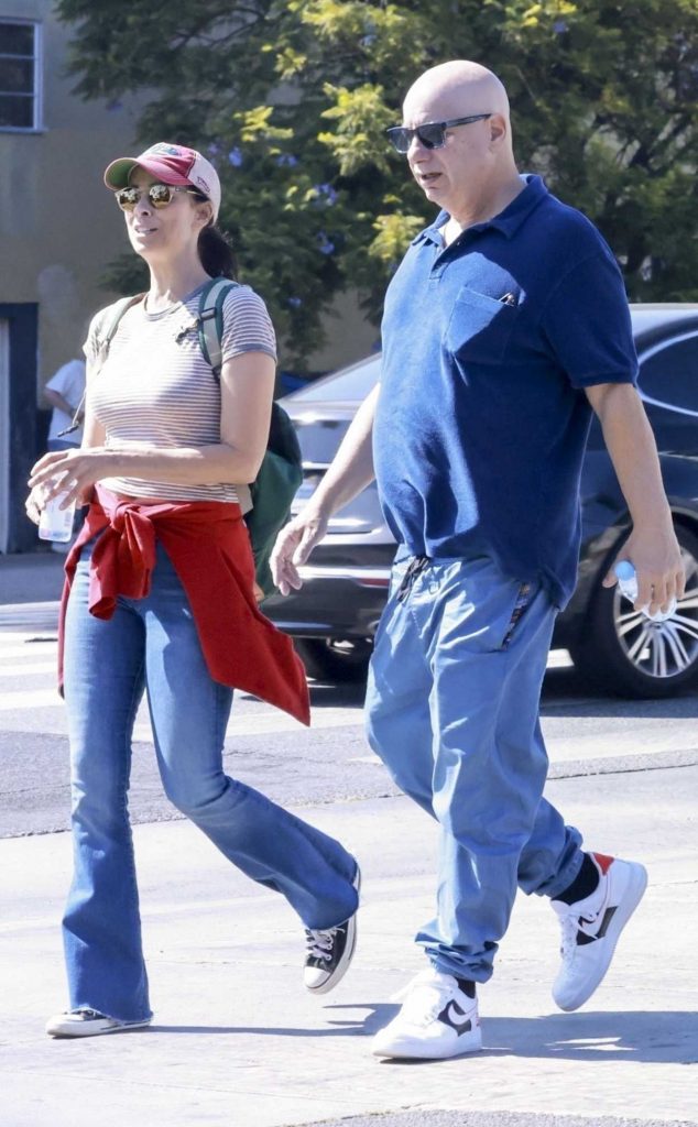 Sarah Silverman in a Striped T-Shirt