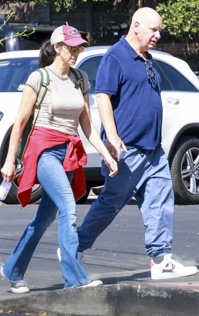 Sarah Silverman in a Striped T-Shirt