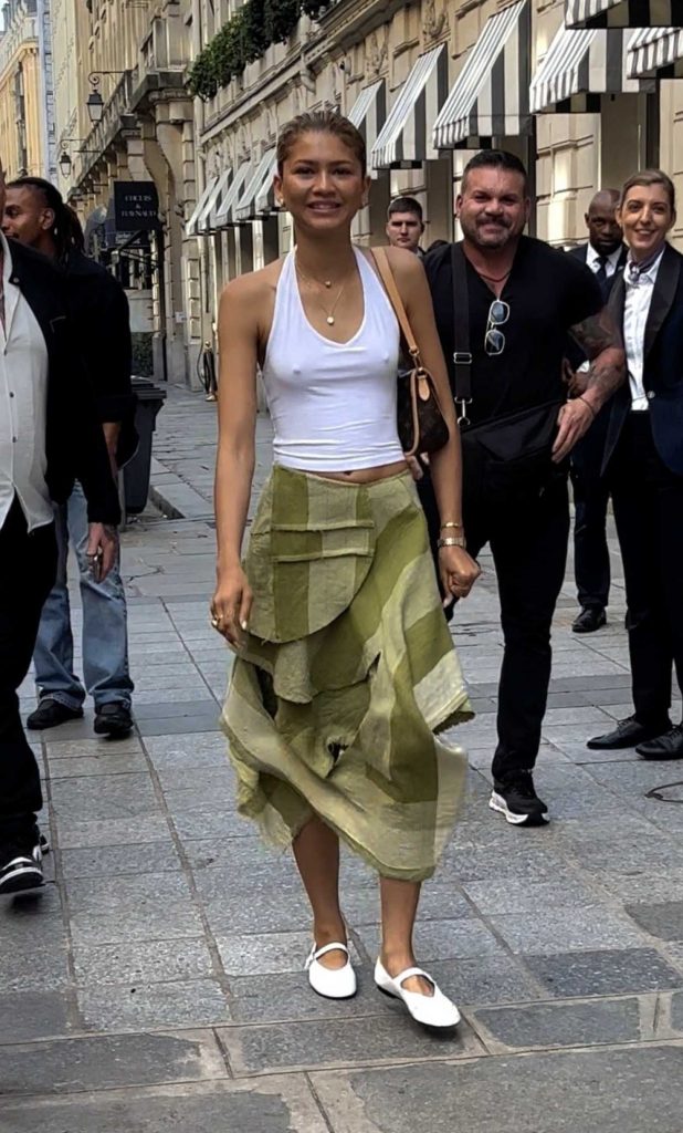 Zendaya in a White Top