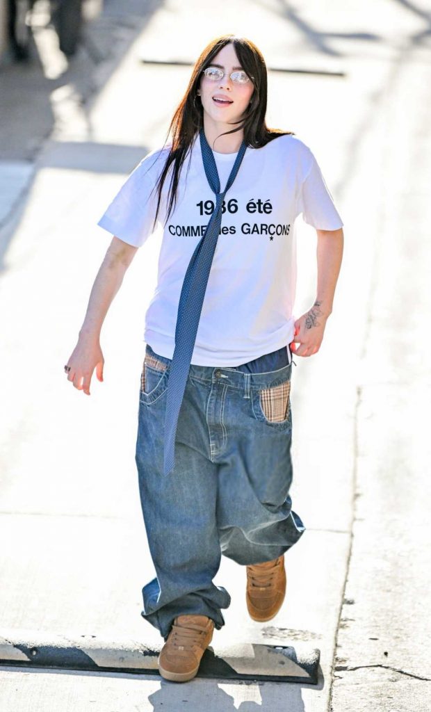 Billie Eilish in a White Tee