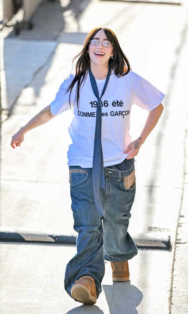 Billie Eilish in a White Tee