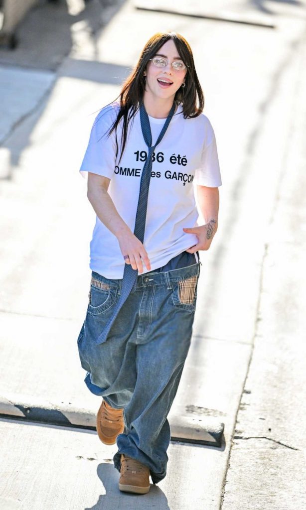 Billie Eilish in a White Tee