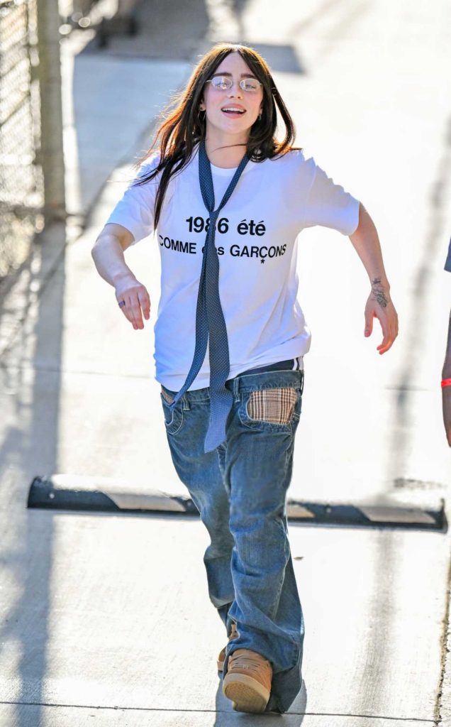 Billie Eilish in a White Tee