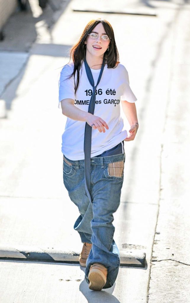 Billie Eilish in a White Tee