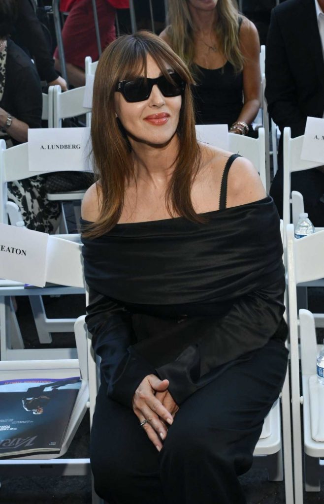 Monica Bellucci in a Black Dress