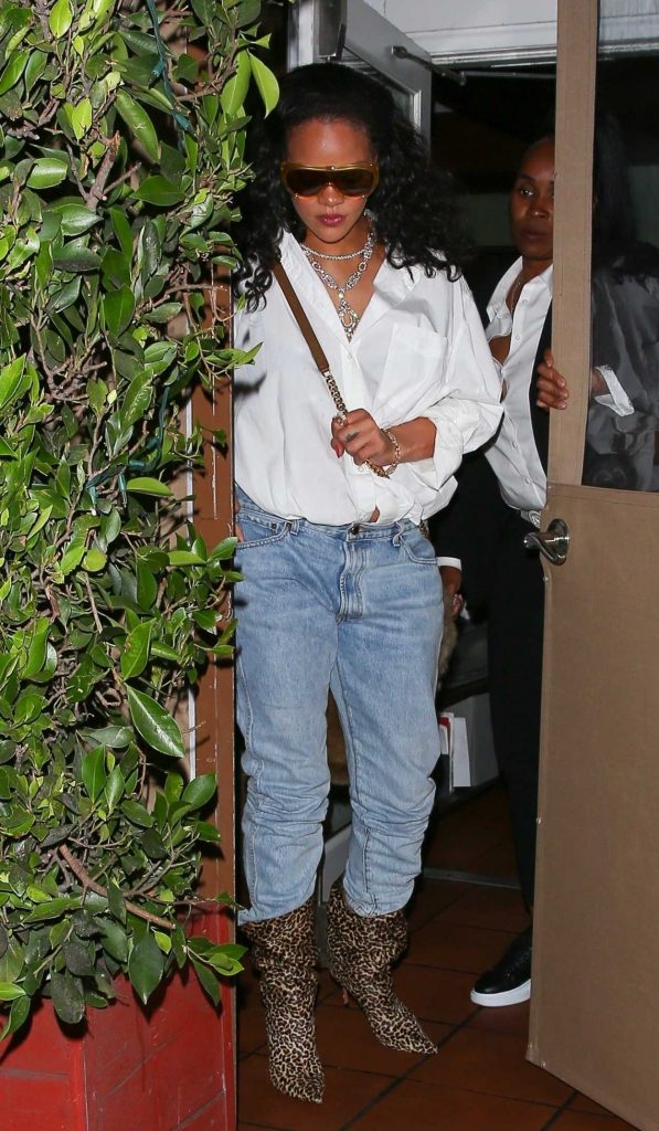 Rihanna in a White Shirt