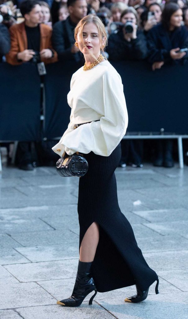 Valentina Ferragni in a Black Skirt