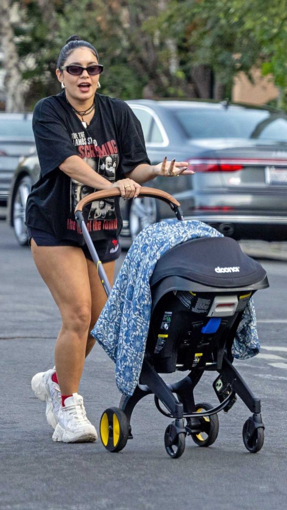 Vanessa Hudgens in a Black Tee