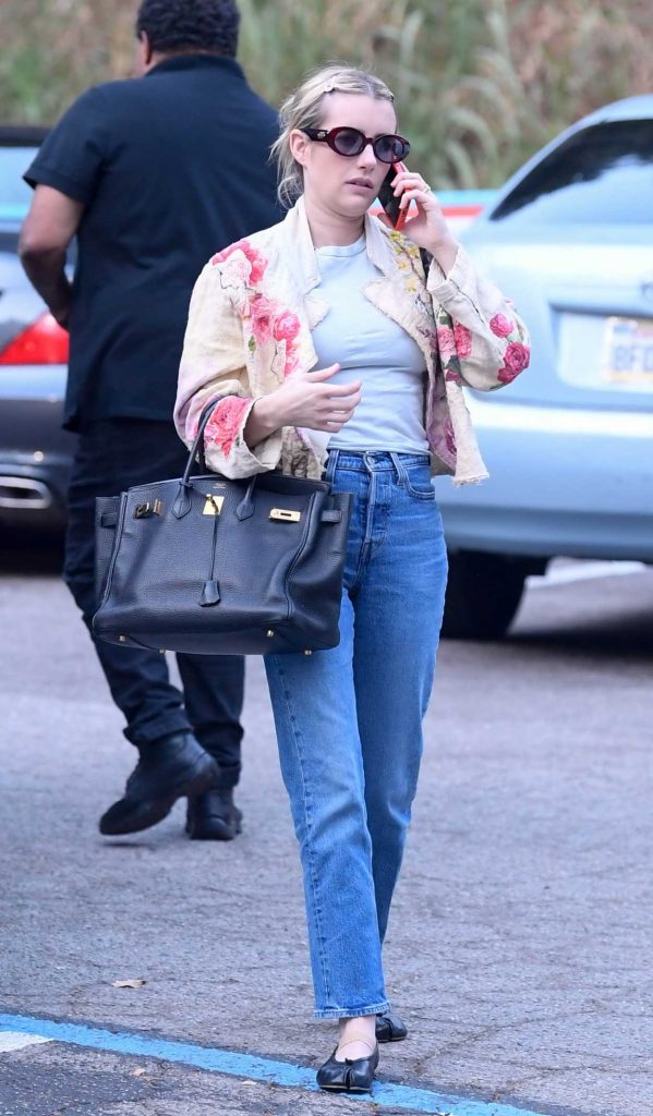 Emma Roberts in a Blue Jeans