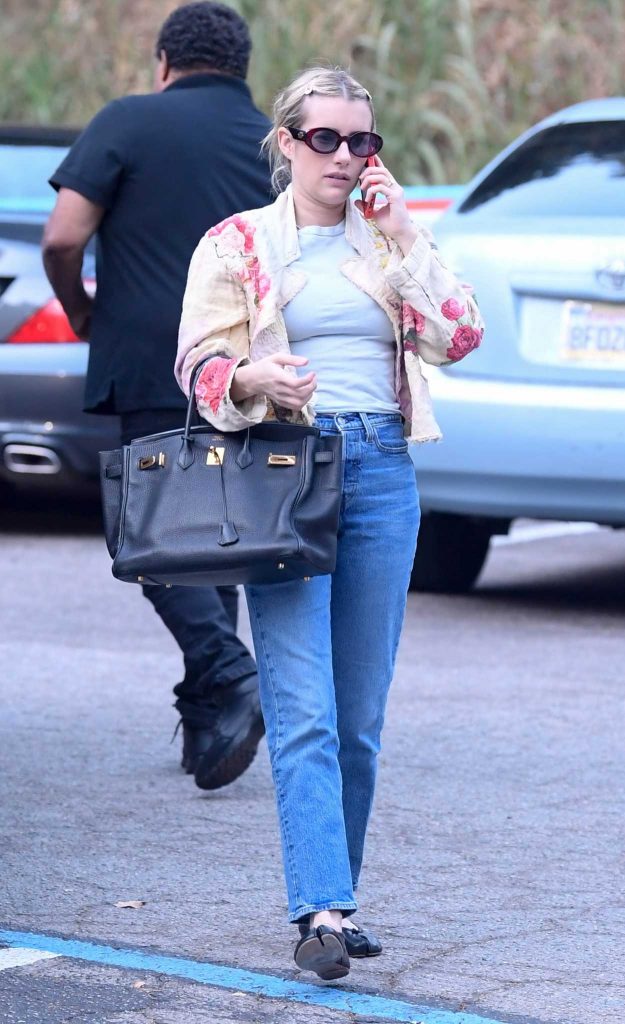 Emma Roberts in a Blue Jeans