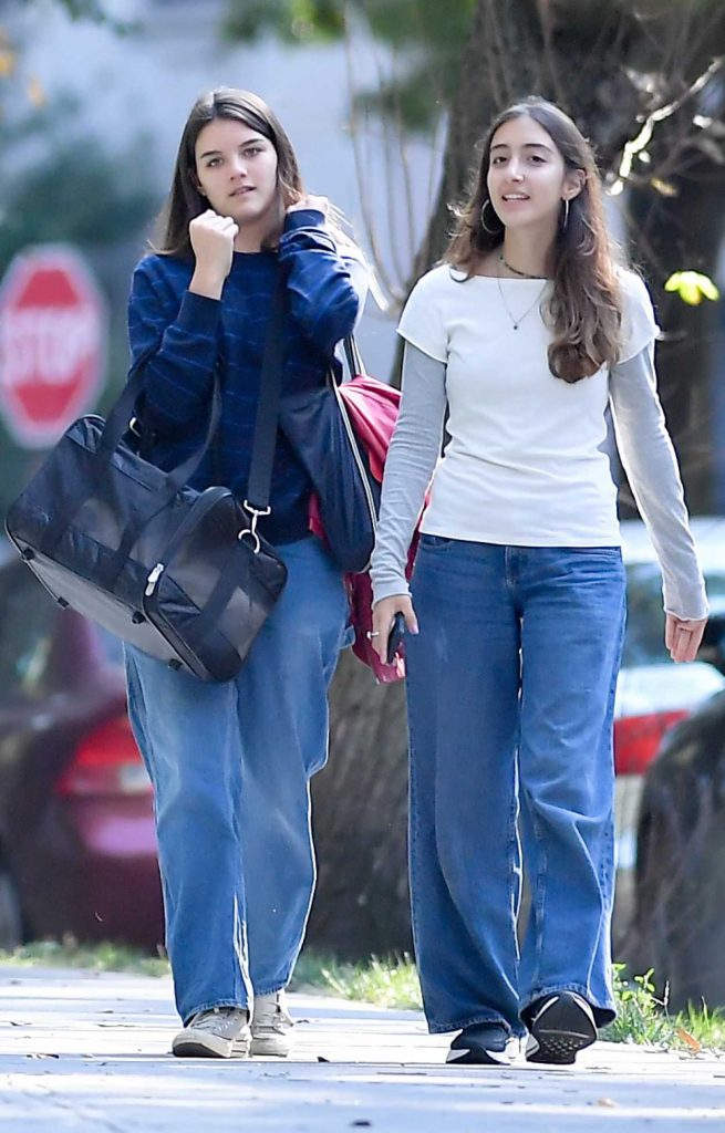 Suri Cruise in Blue Jeans