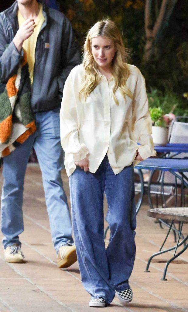 Emma Roberts in a Blue Jeans