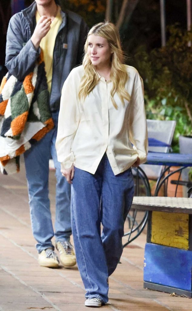 Emma Roberts in a Blue Jeans