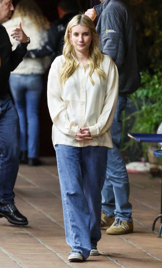 Emma Roberts in a Blue Jeans