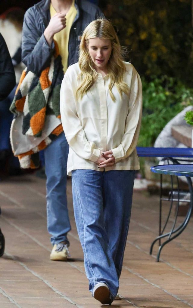 Emma Roberts in a Blue Jeans