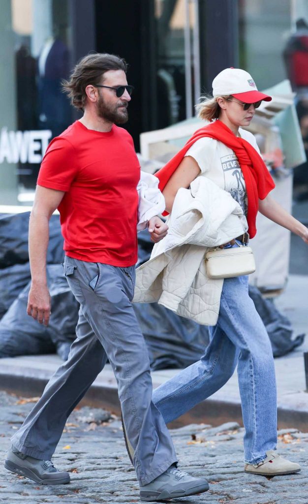 Gigi Hadid in a White Tee