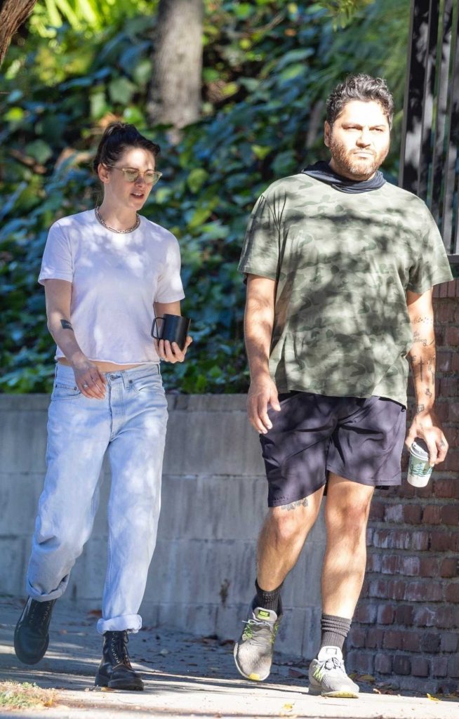 Kristen Stewart in a White Tee