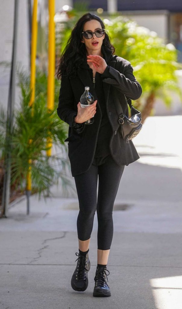 Krysten Ritter in a Black Outfit