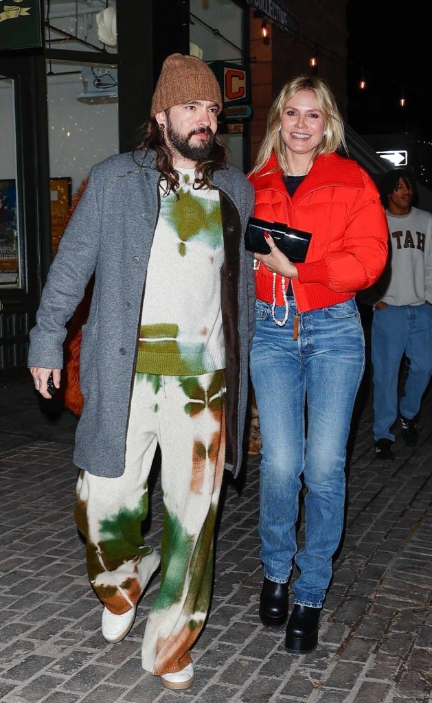 Heidi Klum in a Red Jacket