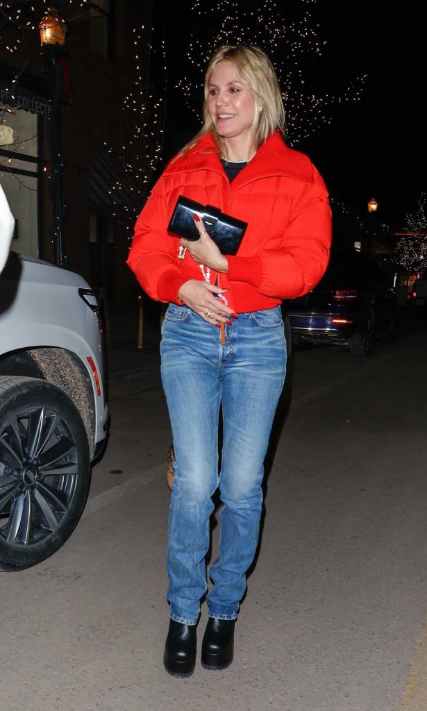 Heidi Klum in a Red Jacket