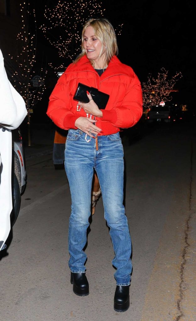 Heidi Klum in a Red Jacket