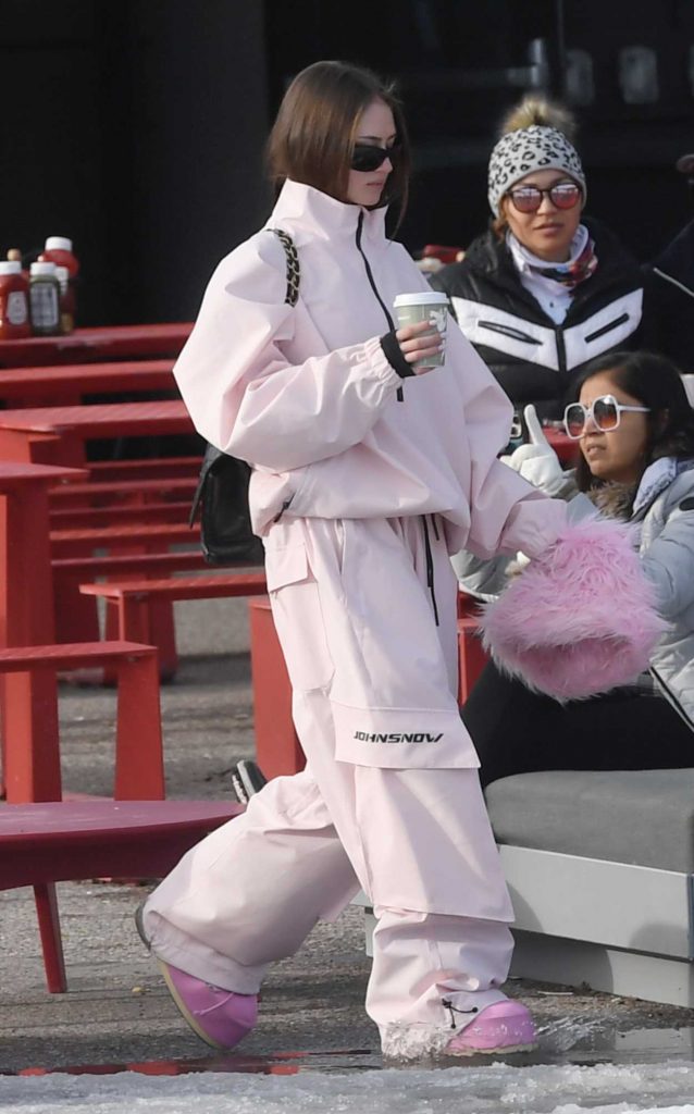 Leni Klum in a Pink Ensemble