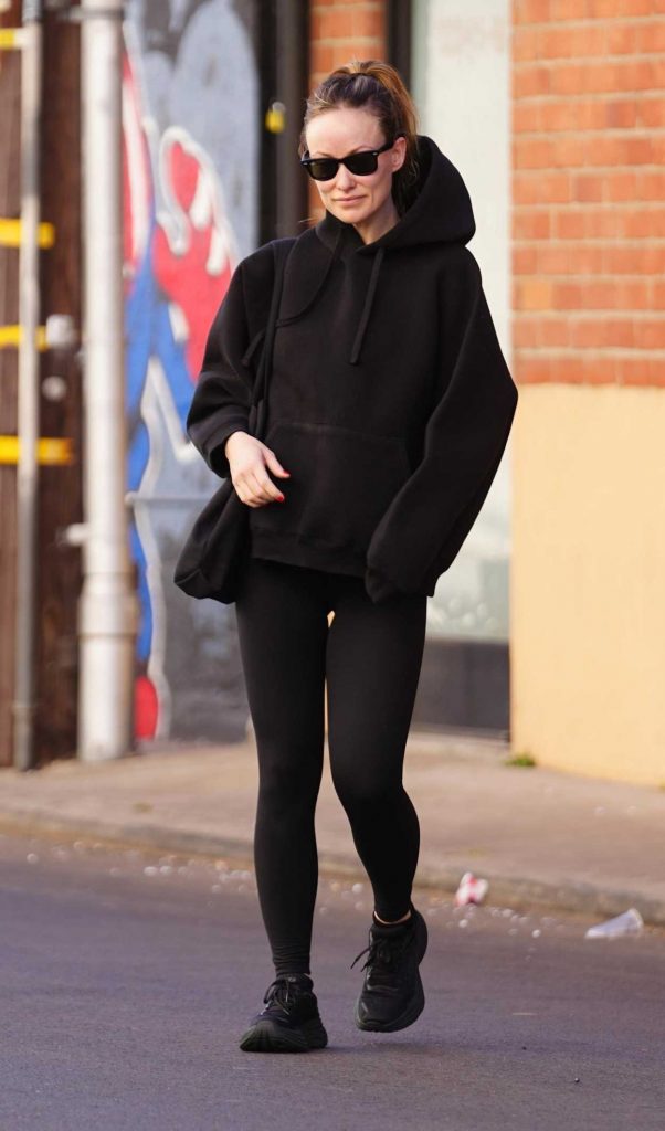 Olivia Wilde in a Black Hoodie