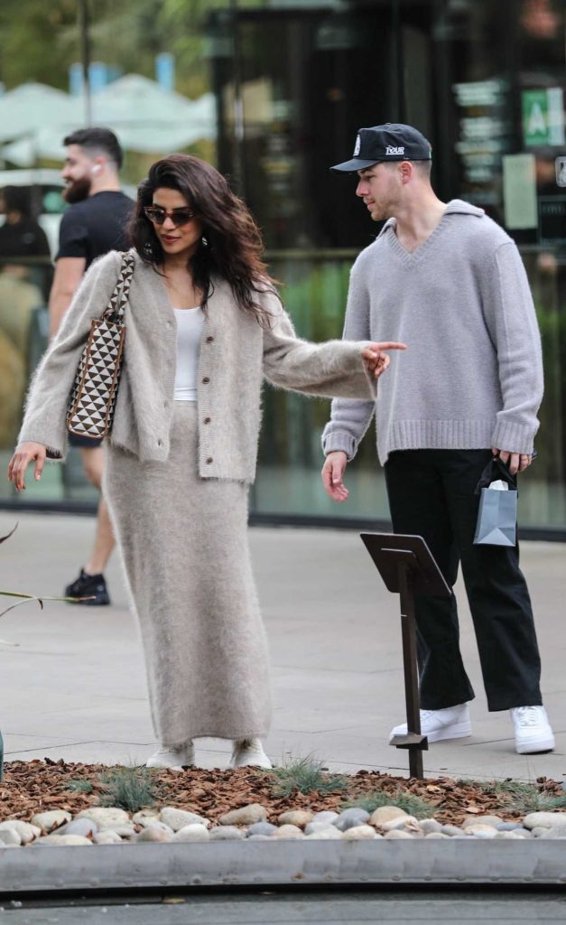 Priyanka Chopra in a Beige Ensemble