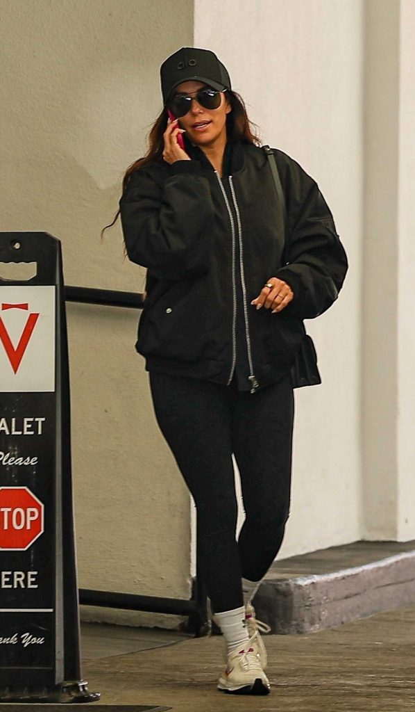 Eva Longoria in a Black Cap