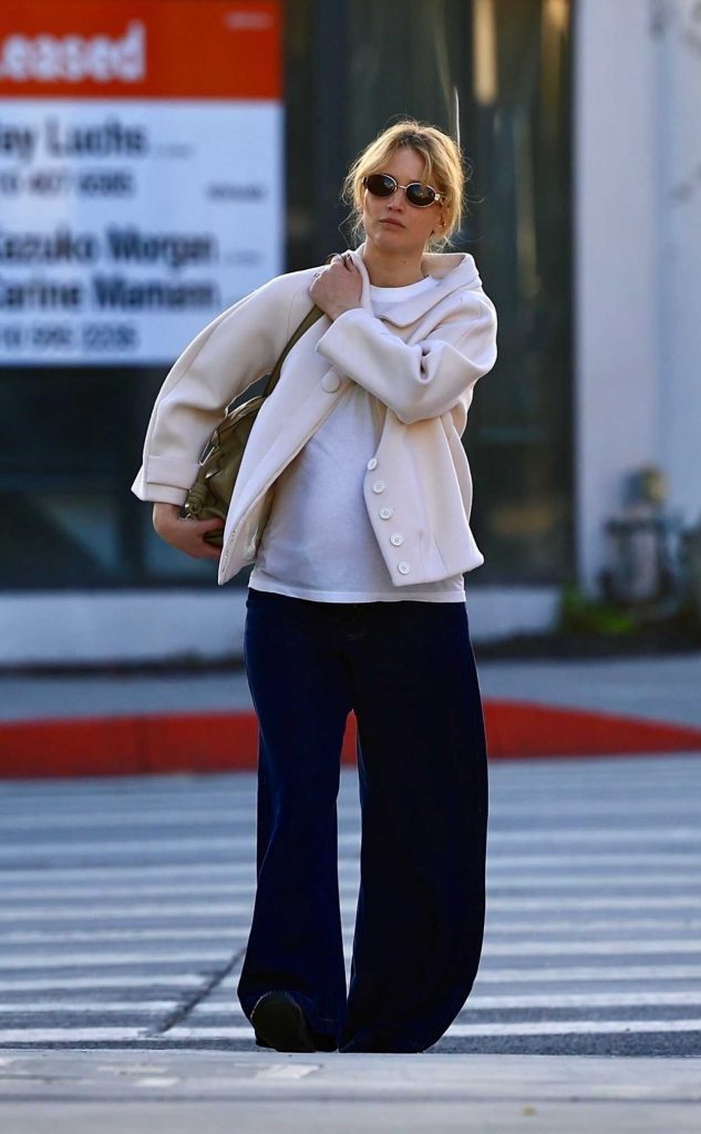 Jennifer Lawrence in a White Tee