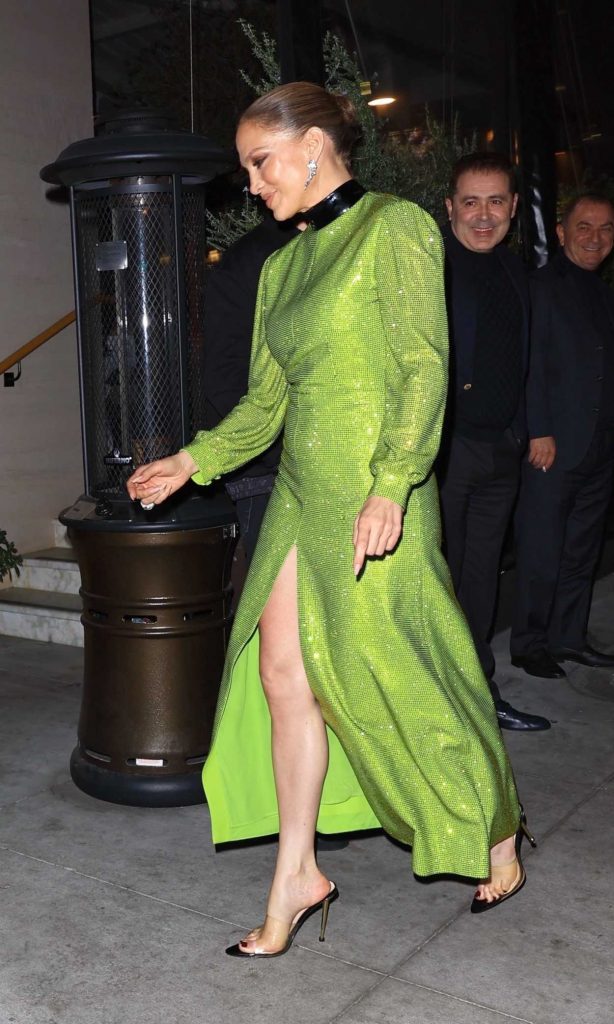 Jennifer Lopez in a Green Dress