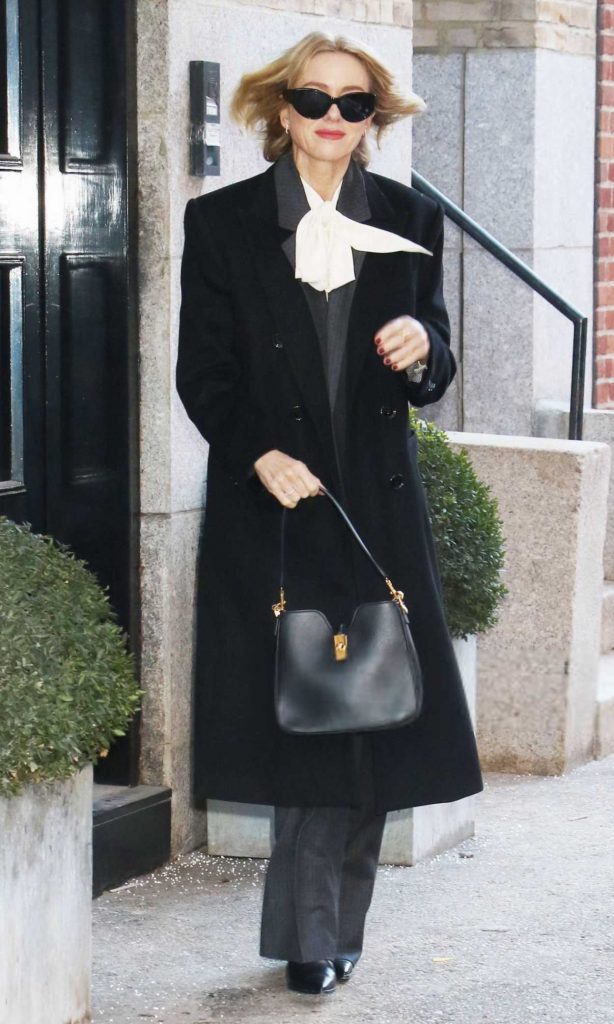 Naomi Watts in a Black Coat