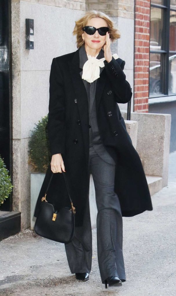 Naomi Watts in a Black Coat