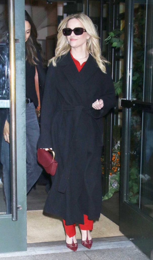 Reese Witherspoon in a Black Coat