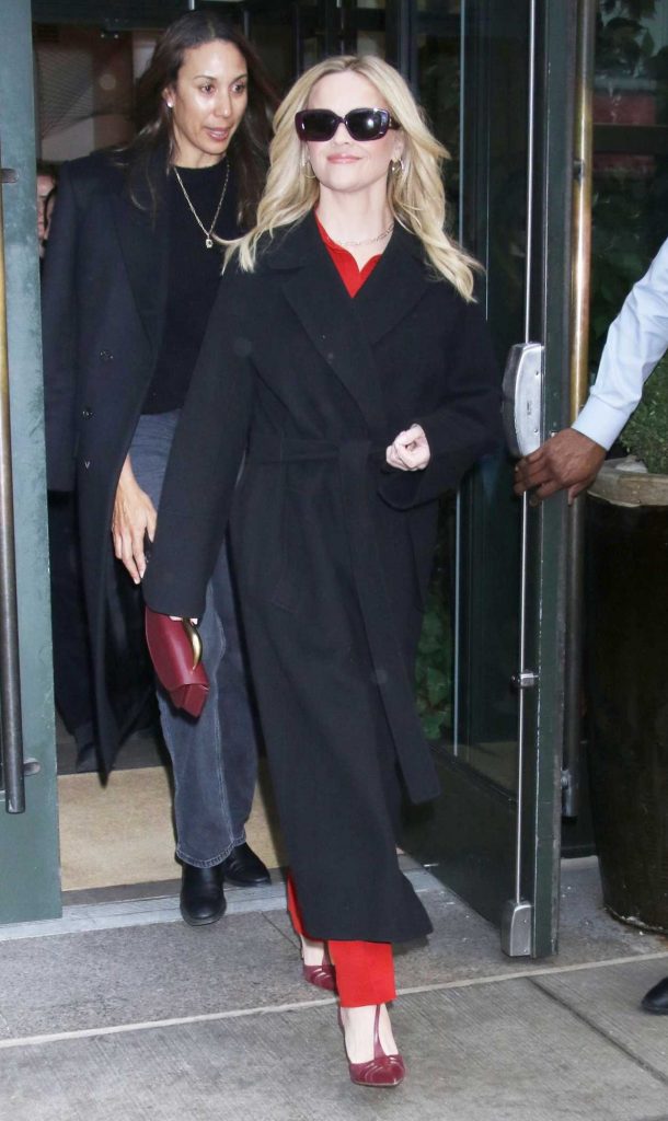 Reese Witherspoon in a Black Coat