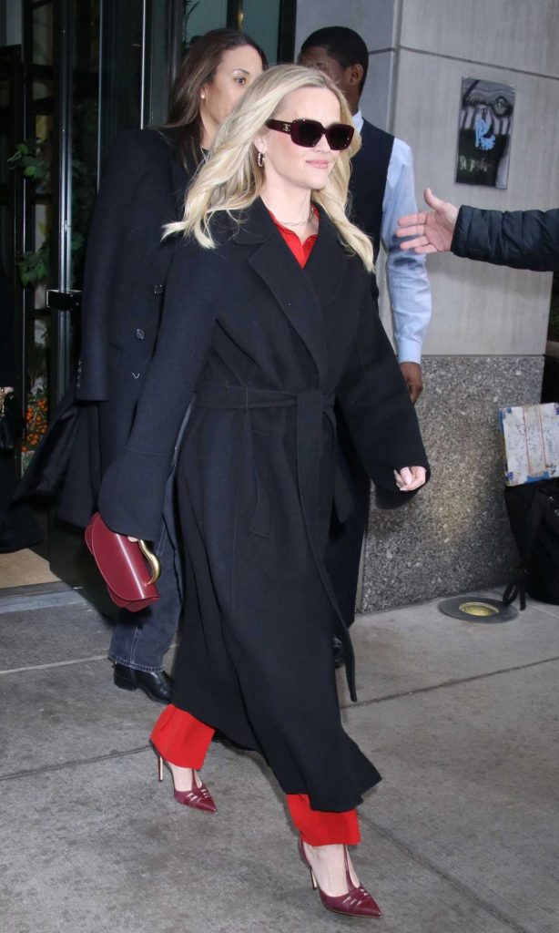 Reese Witherspoon in a Black Coat