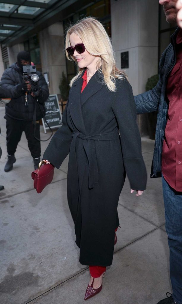 Reese Witherspoon in a Black Coat