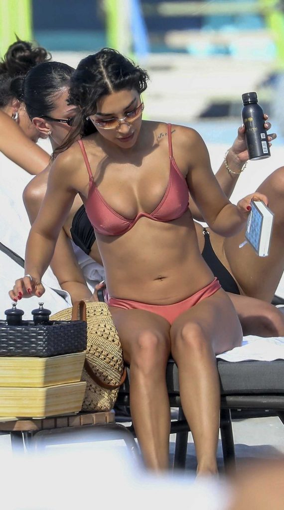 Chantel Jeffries in a Pink Bikini