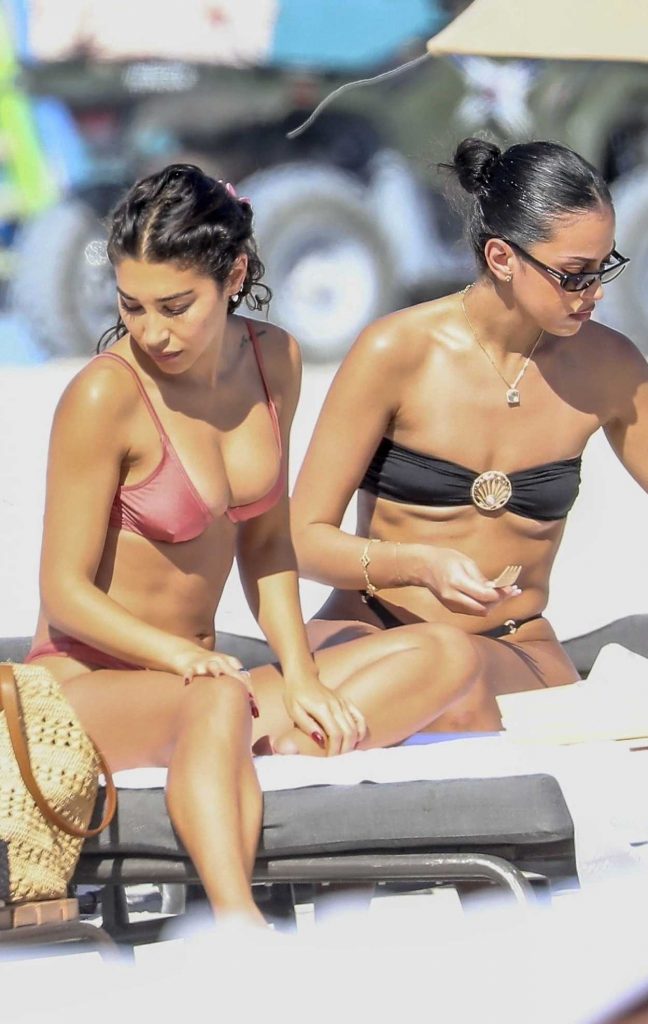 Chantel Jeffries in a Pink Bikini