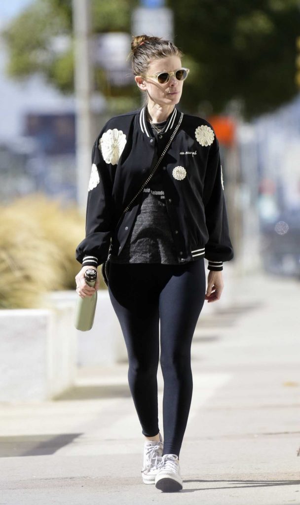 Kate Mara in a Black Leggings