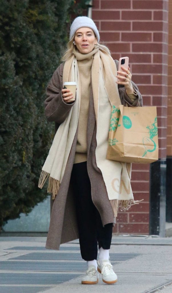 Vanessa Kirby in a Tan Coat