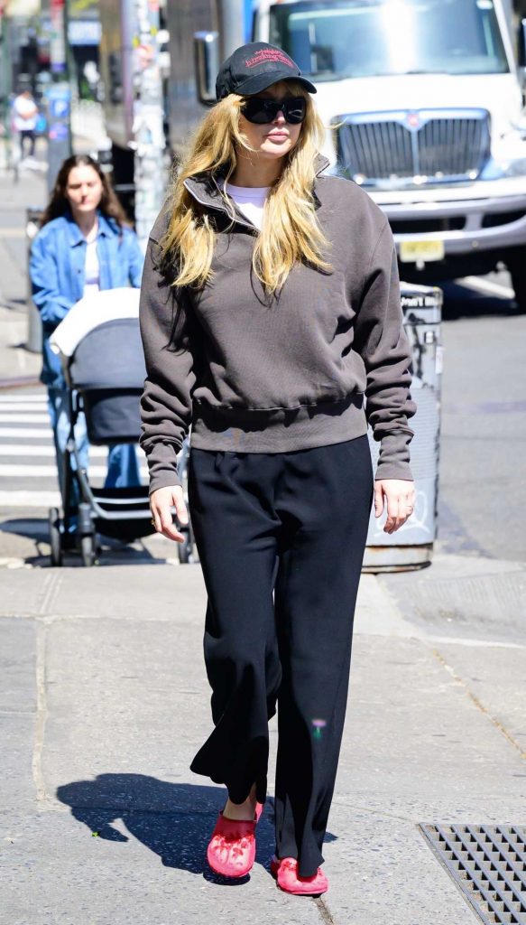 Jennifer Lawrence in a Black Cap