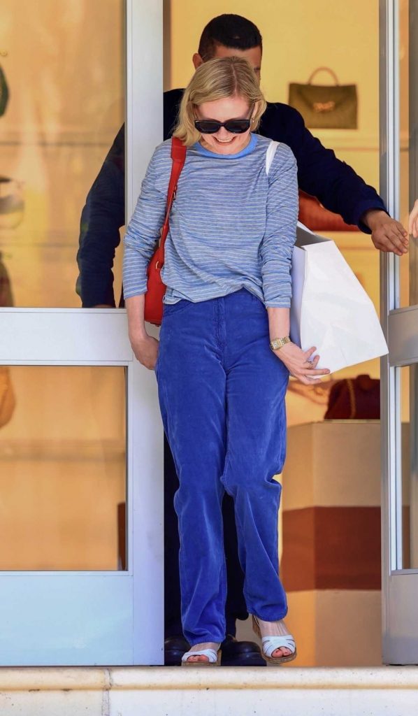 Kirsten Dunst in a Blue Pants