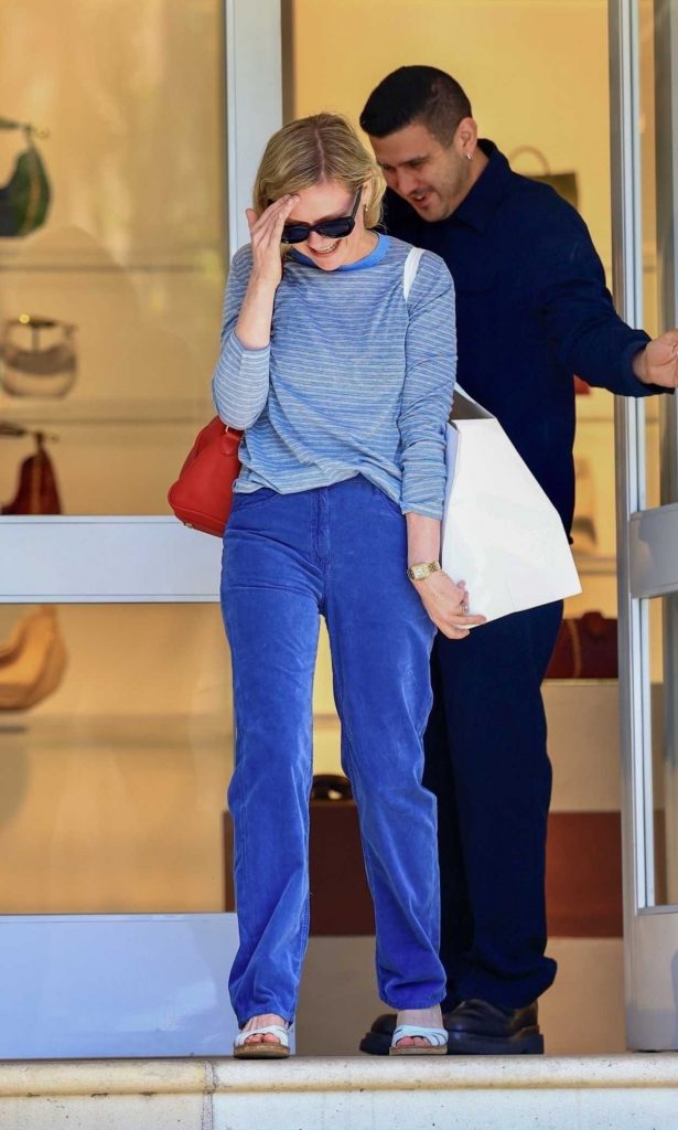 Kirsten Dunst in a Blue Pants