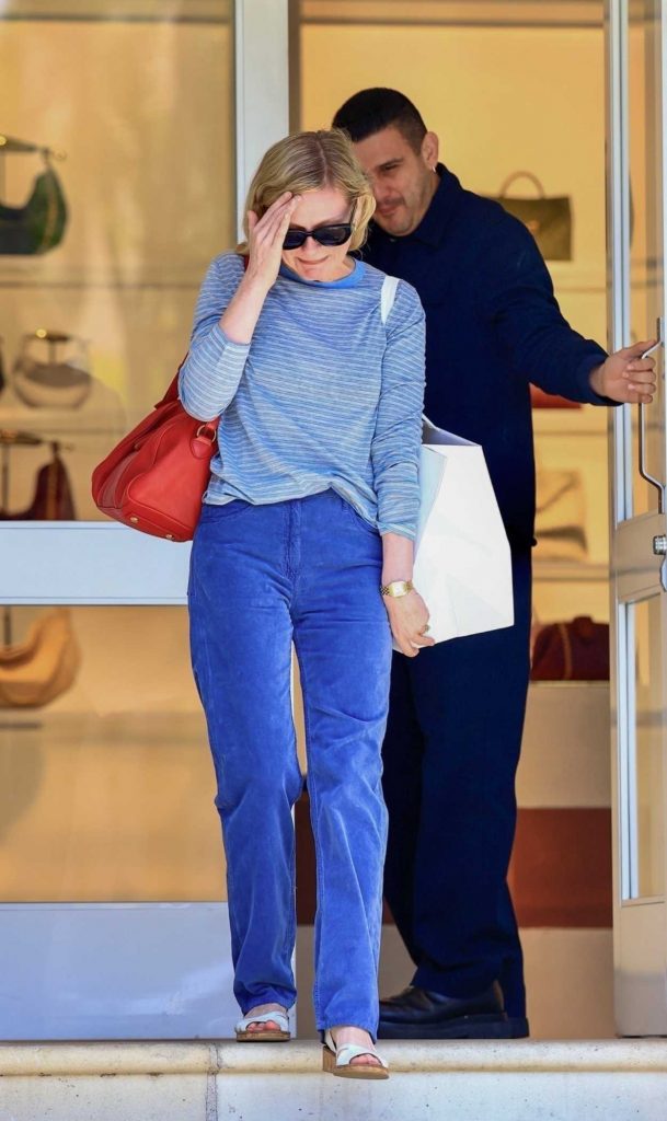 Kirsten Dunst in a Blue Pants