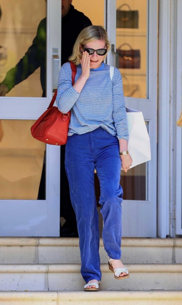 Kirsten Dunst in a Blue Pants